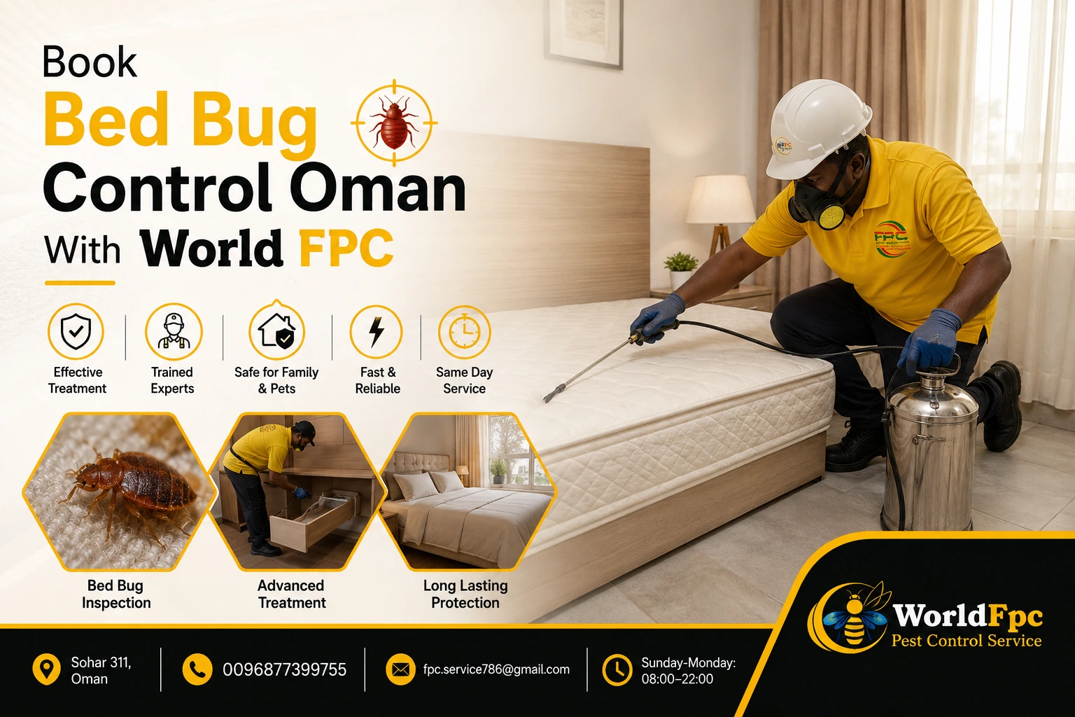 Book Bed Bug Control Oman With World FPC