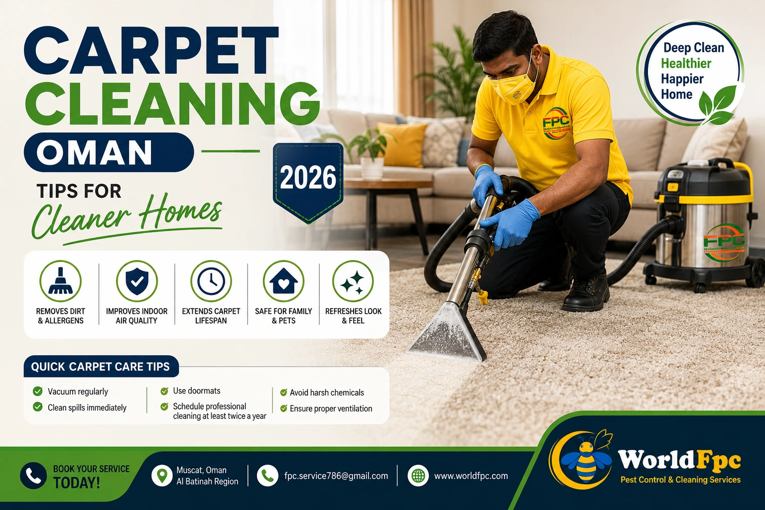 You are currently viewing Carpet Cleaning Oman Tips You Must Know in 2026