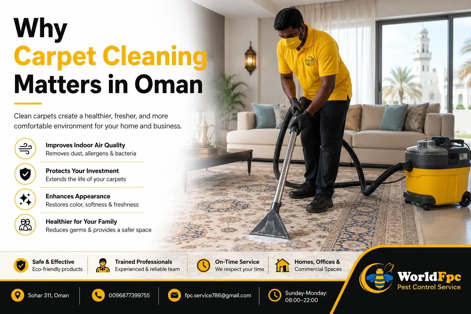 Why Carpet Cleaning Matters in Oman