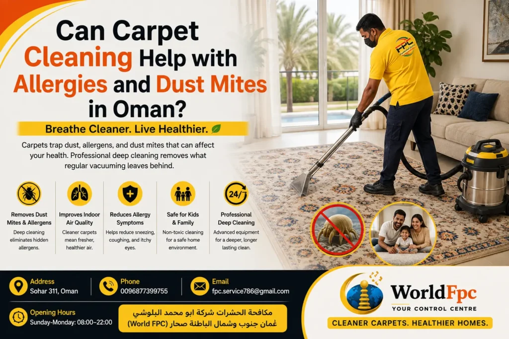 Can Carpet Cleaning Help with Allergies and Dust Mites in Oman